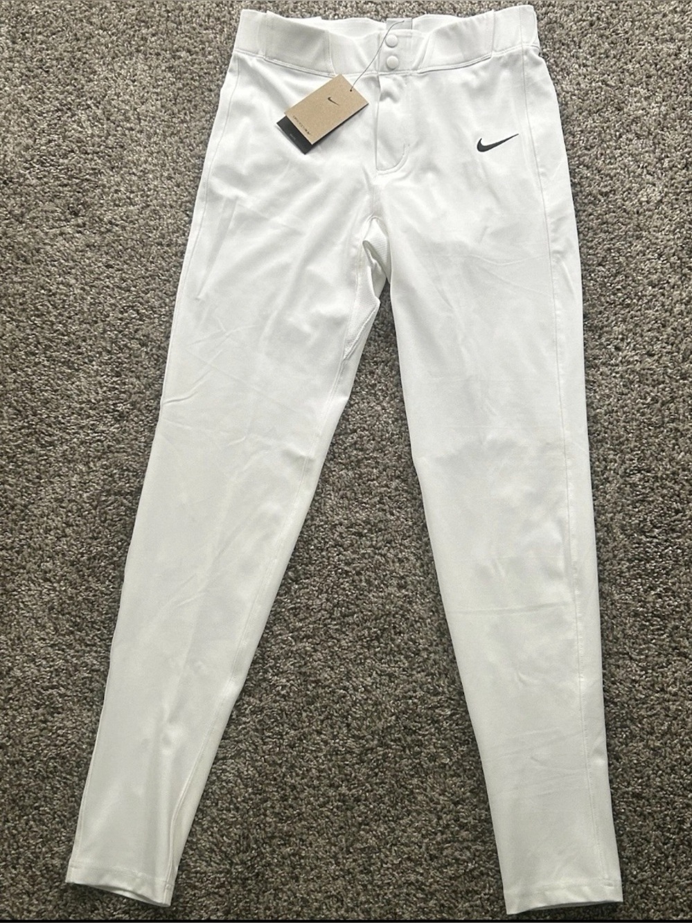 Nike Vapor Premier Dri-FIT ADV Baseball Pants White Mens Size XL FZ1377-100